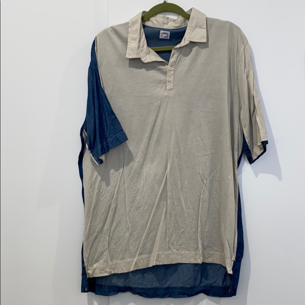Your Neighbors two tone polo NWOT